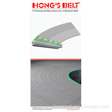 Plate Curved Modular Conveyor Belt (HS-2000A)